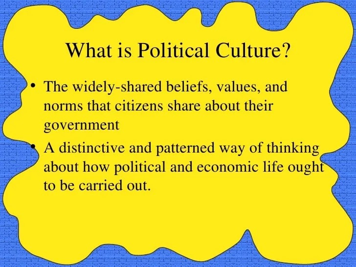 Political Culture by Gabriel Almond and Sidney Verba