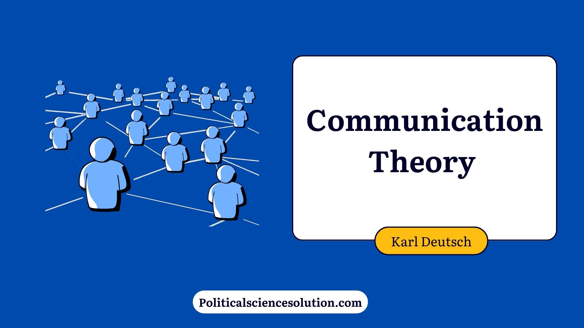 Communication theory by Karl Deutsch