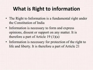 case study on right to information