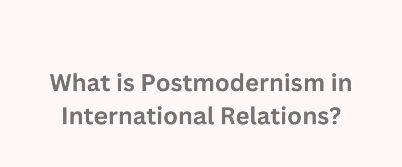 Postmodernism in International Relations