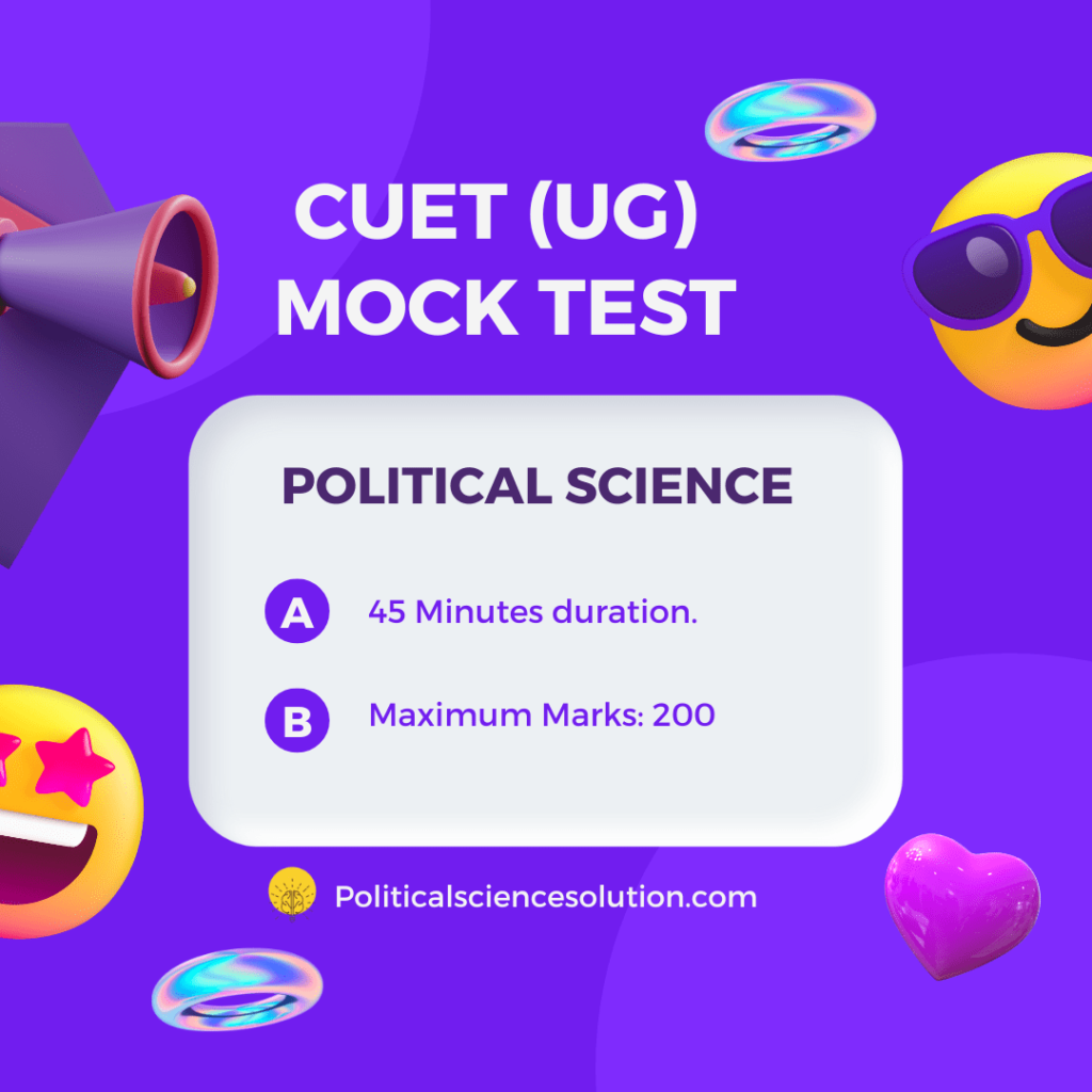 CUET-QUIZ-POLITICAL-SCIENCE-SOLUTION