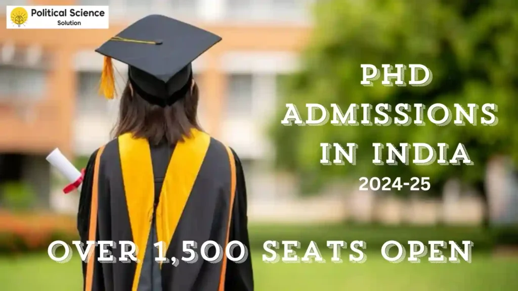 PhD Admissions in India 2024-25