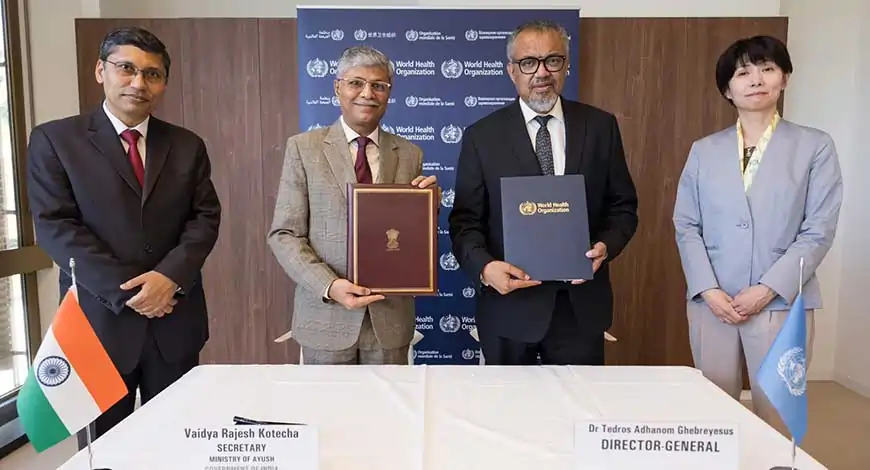 India and WHO Forge Landmark Agreement to Mainstream AYUSH Globally through Traditional Medicine Module