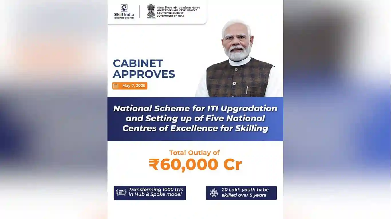 Union Cabinet Approves Rs.60,000 Crore National Scheme for ITI ...
