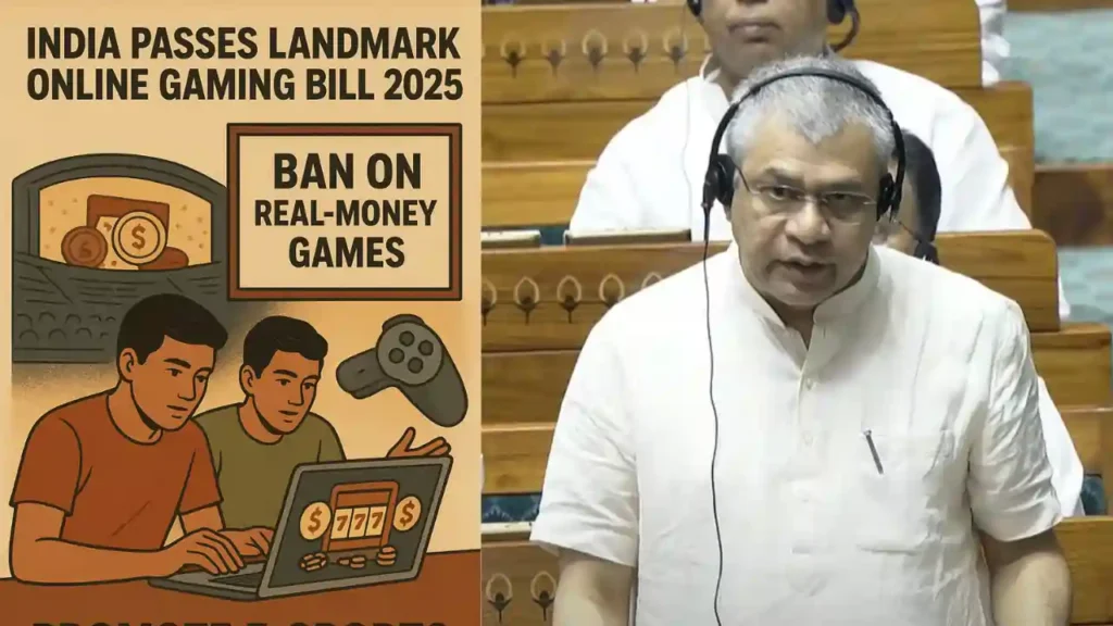India's Parliament Passes Online Gaming Bill 2025