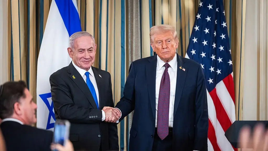 U.S. President Donald Trump Israeli PM Benjamin Netanyahu