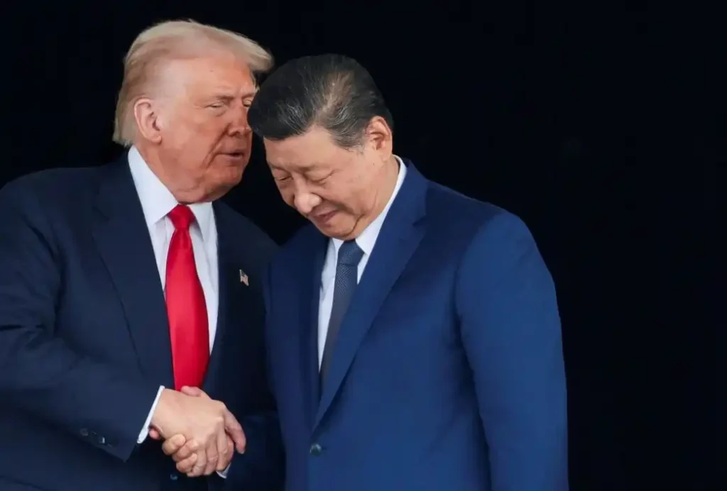 U.S. President Donald Trump and Chinese President Xi Jinping meet on the sidelines of the APEC 2025