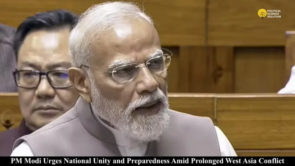 PM Modi urges unity & preparedness in Lok Sabha as West Asia conflict