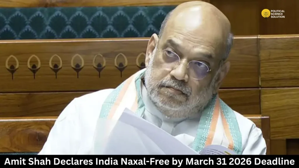 Amit Shah Declares India Naxal-Free 
