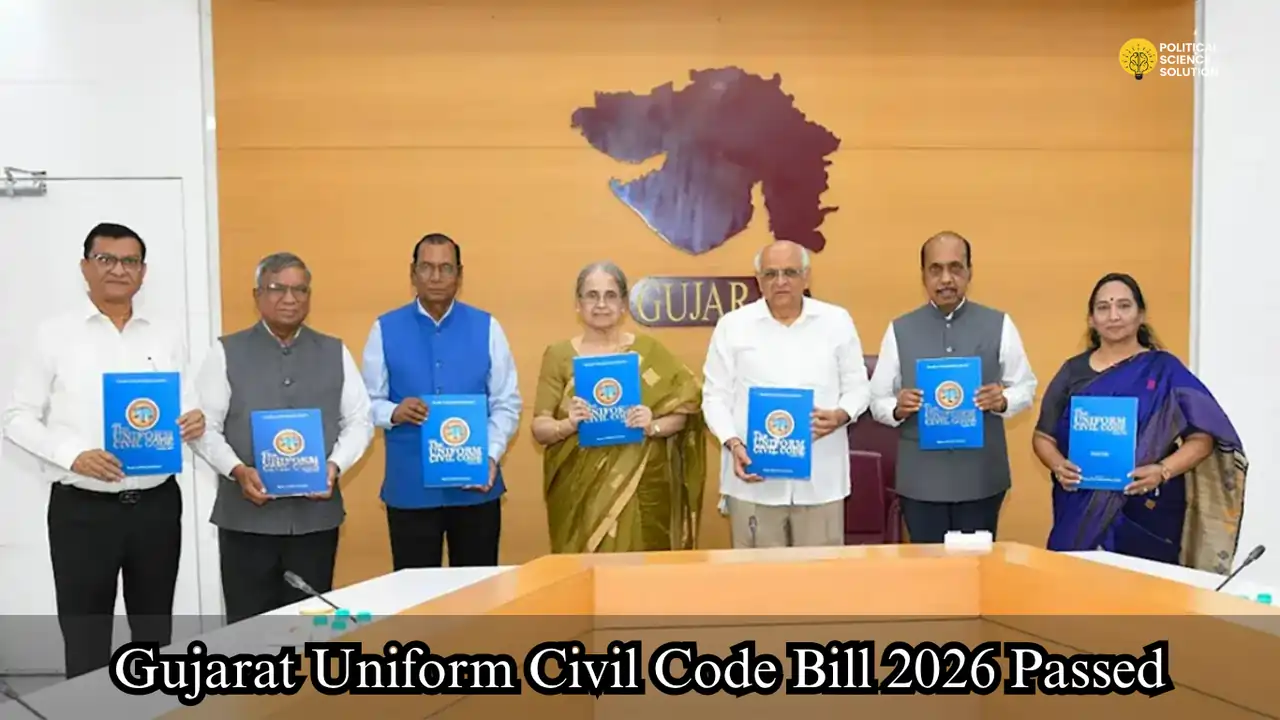Gujarat Uniform Civil Code Bill 2026 Passed - Political Science Solution