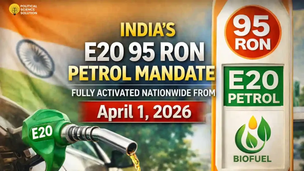 Indias E20 95 RON petrol mandate