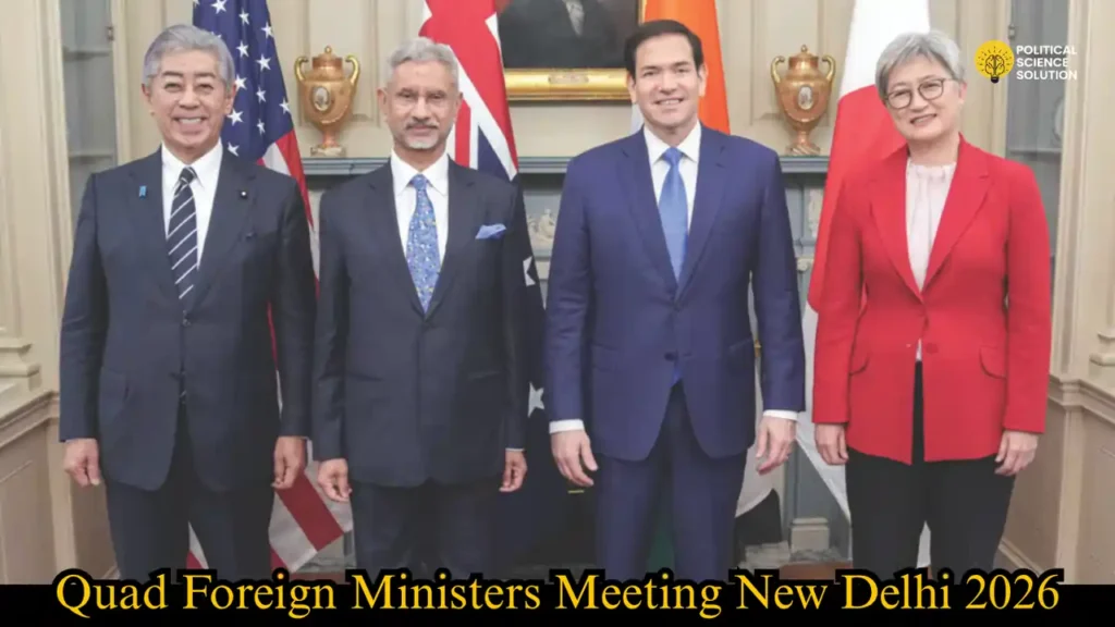 Quad Foreign Ministers Meeting New Delhi 2026