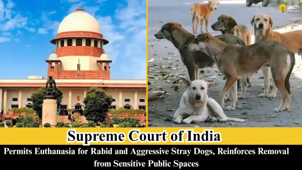 Supreme Court allows euthanasia of rabid & aggressive stray dogs