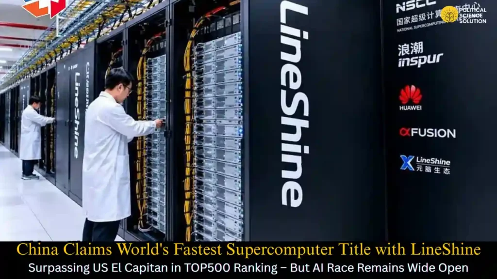 China Claims World's Fastest Supercomputer Title with LineShine