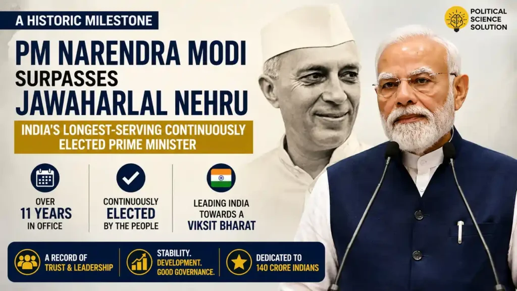 PM Narendra Modi Surpasses Jawaharlal Nehru