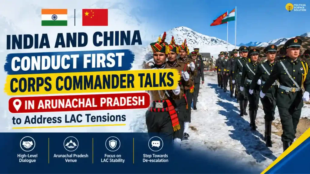 India and China Conduct First Corps Commander Talks in Arunachal Pradesh to Address LAC Tensions