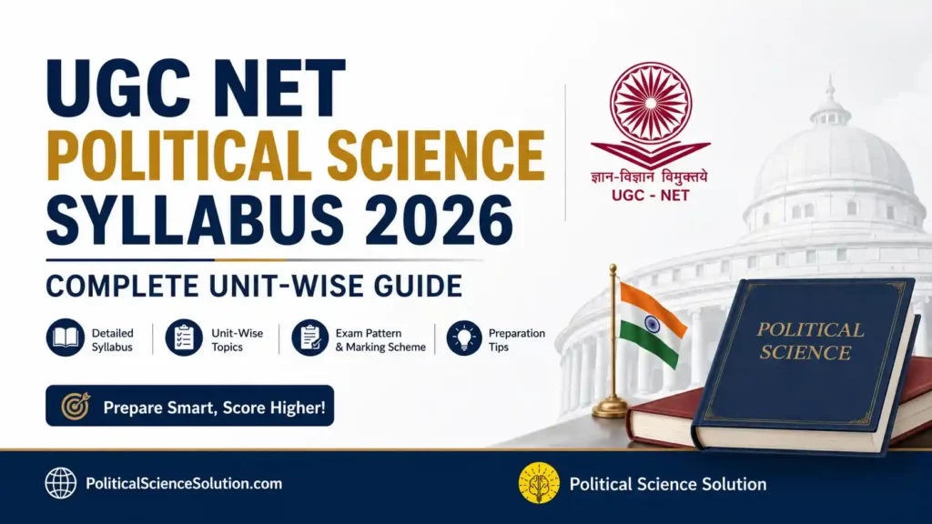 UGC NET Political Science Syllabus 2026 – Complete Unit-Wise Guide | Political Science Solution