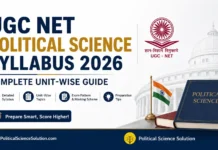 UGC NET Political Science Syllabus 2026: Complete Unit-Wise Guide UGC NET Political Science Syllabus 2026 – Complete Unit-Wise Guide | Political Science Solution