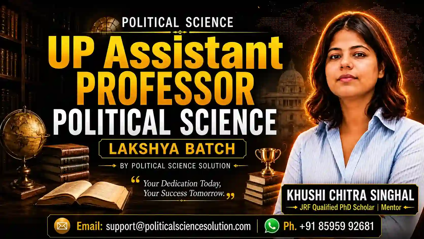 UPPSC Assistant Professor Lakshya Batch Political Science