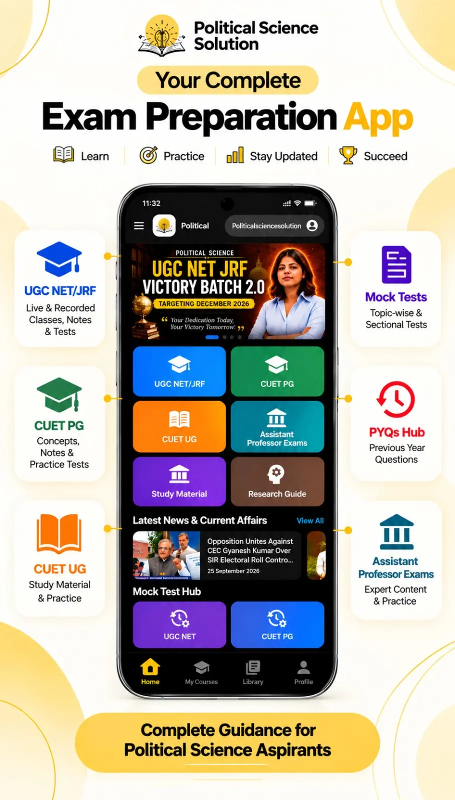 Political Science Solution App Dashboard Political Science Solution App Dashboard